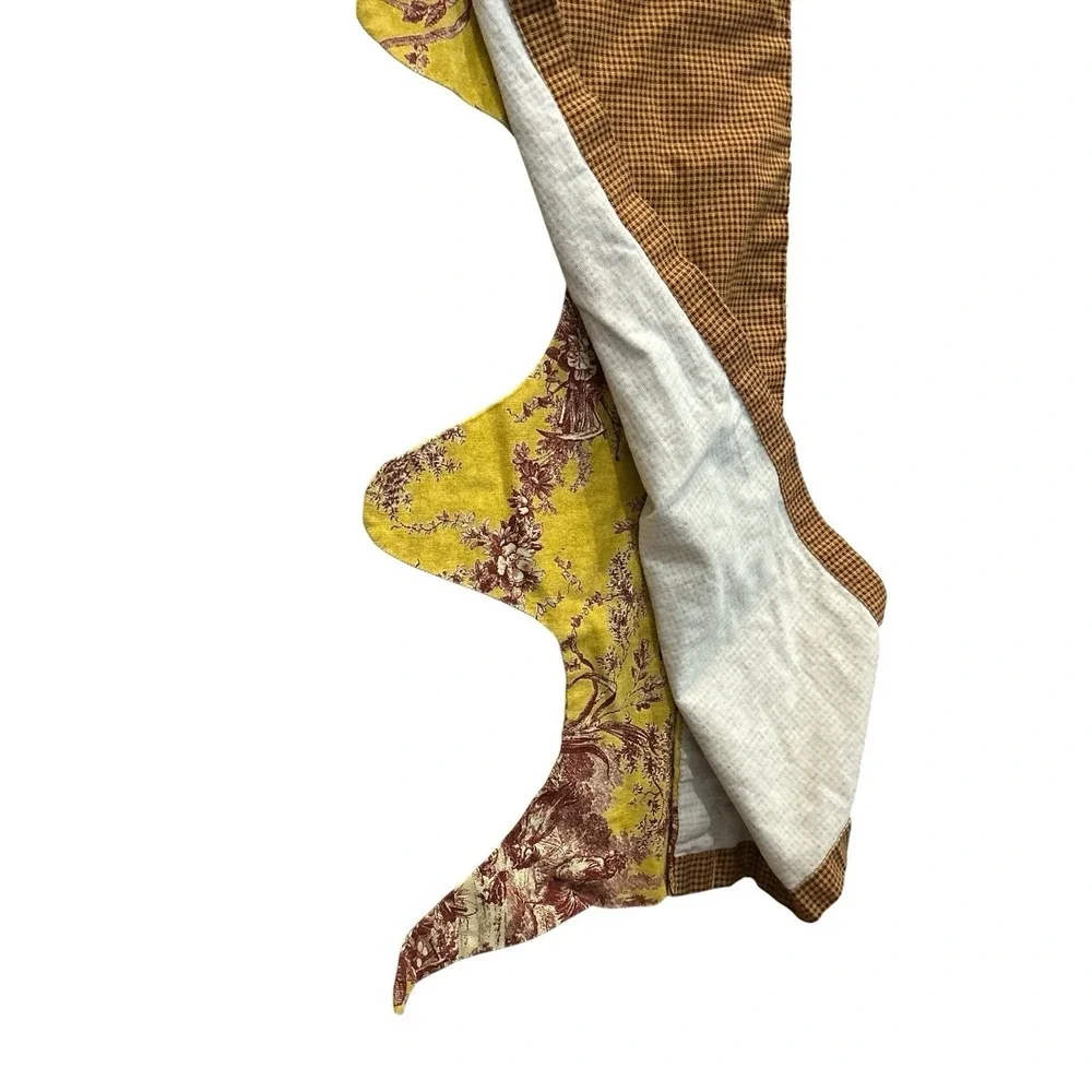Waverly‎ French Country  2-Tier Scalloped Valance ~ La Petite Ferme Rooster